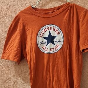 Converse Orange Short Sleeve All Star Logo Tee